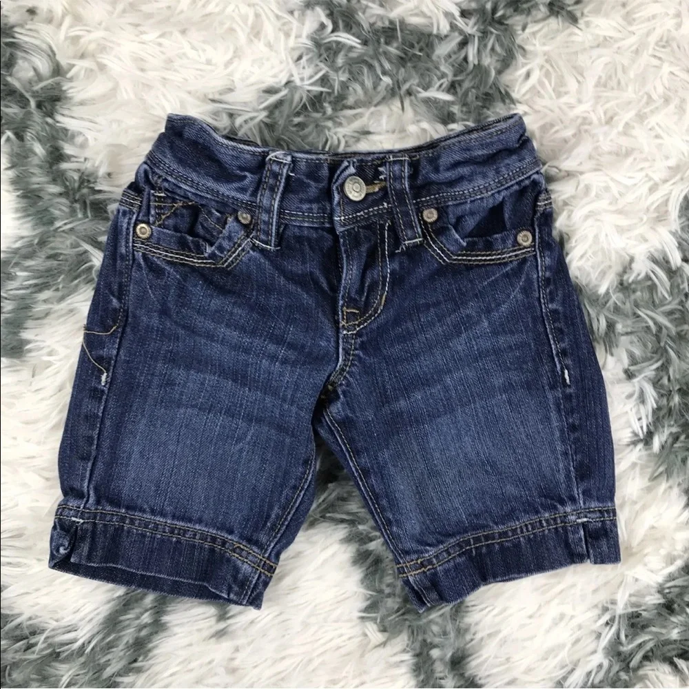 Old Navy Children's Girls Bermuda Jean Shorts Size 5 Blue